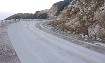  Marina access road and ship maneuverability Cam Binh island commune